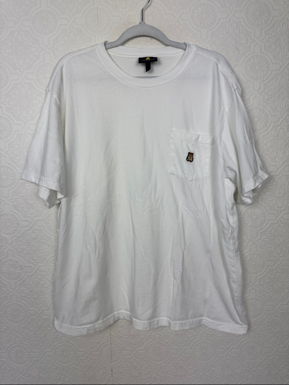 Teddy Fresh‎ White Pocket T-Shirt Bear Logo Graphic Tee Size 2XL